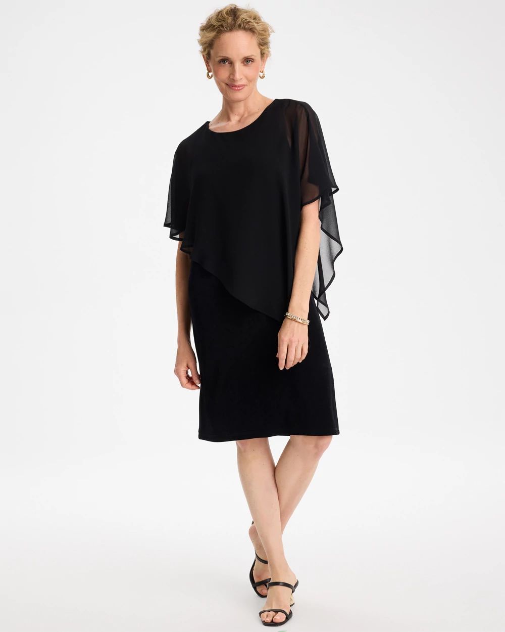 Travelers™ Chiffon Overlay Dress | Chico's